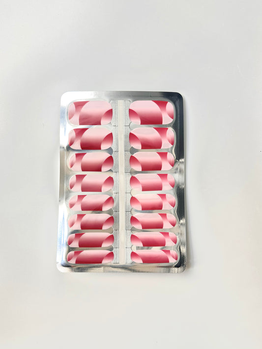 Retro Pink Nagel-Wraps