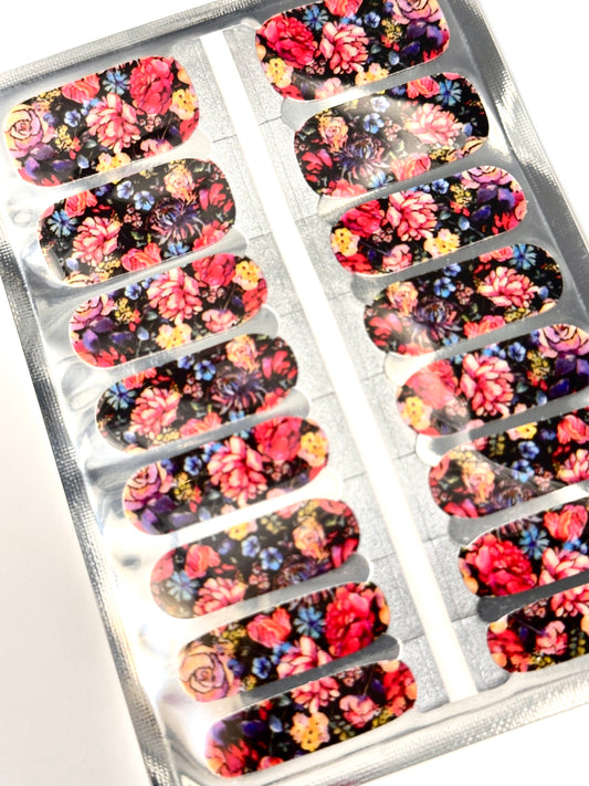 Midnight Bloom Nagel Wraps