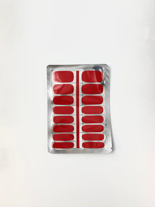 Solid Red Nagel Wraps