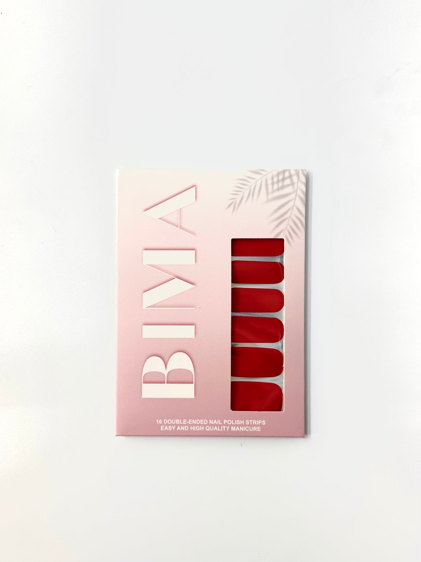 Einfarbige rote Nagelsticker