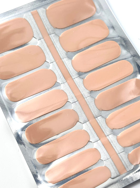 Solide Beige Nagelsticker