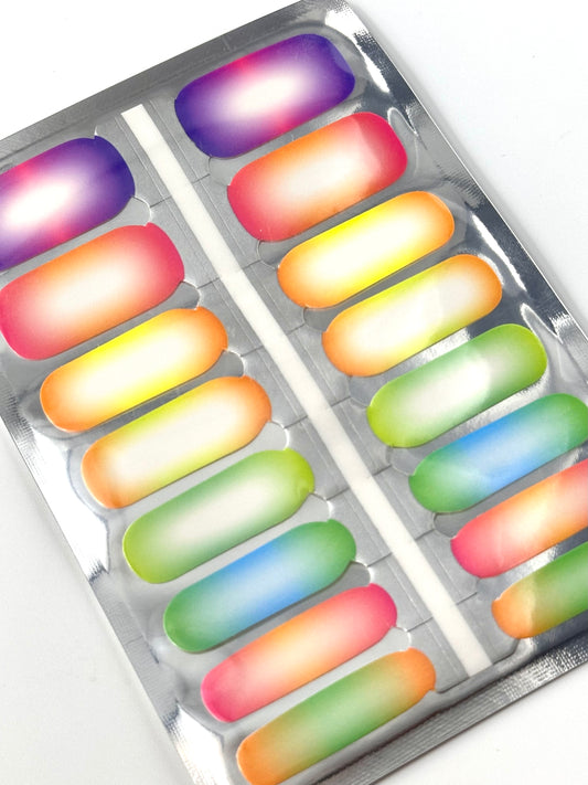 Neon Fushion Nagel Folien