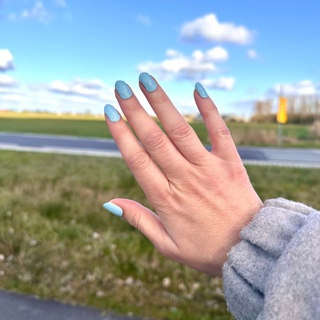 Sky Blue Gel-Nagelkstickers