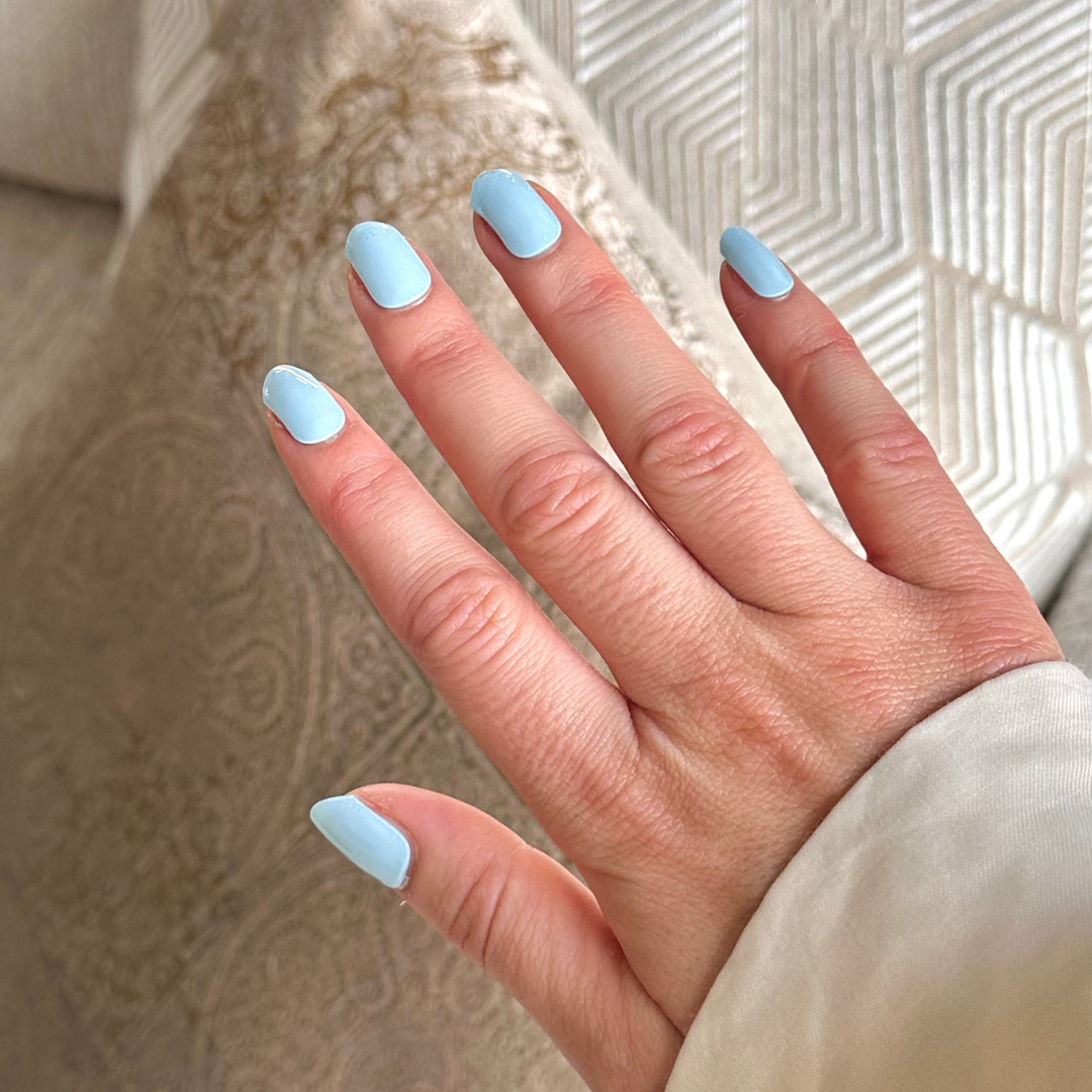 Sky Blue Gel-Nagelkstickers