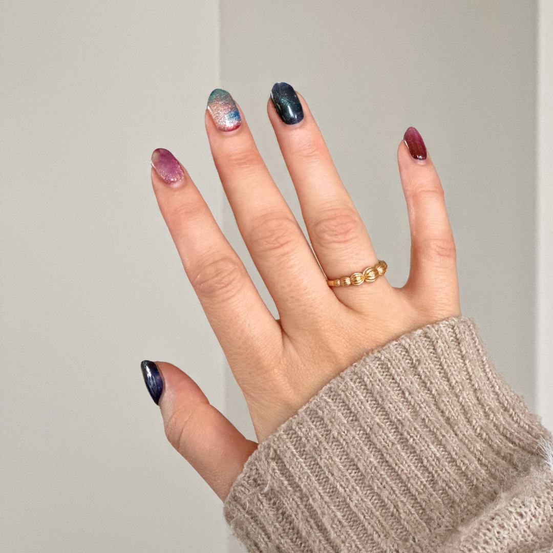 Galaxy Glam Gellack-Aufkleber