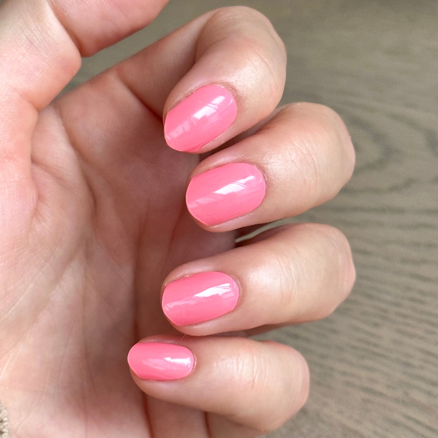 Coral Pink Gel-Nagelsticker