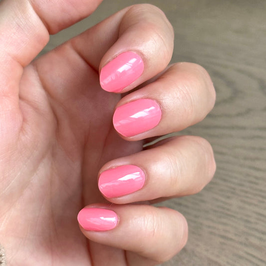 Coral Pink Gel-Nagelsticker