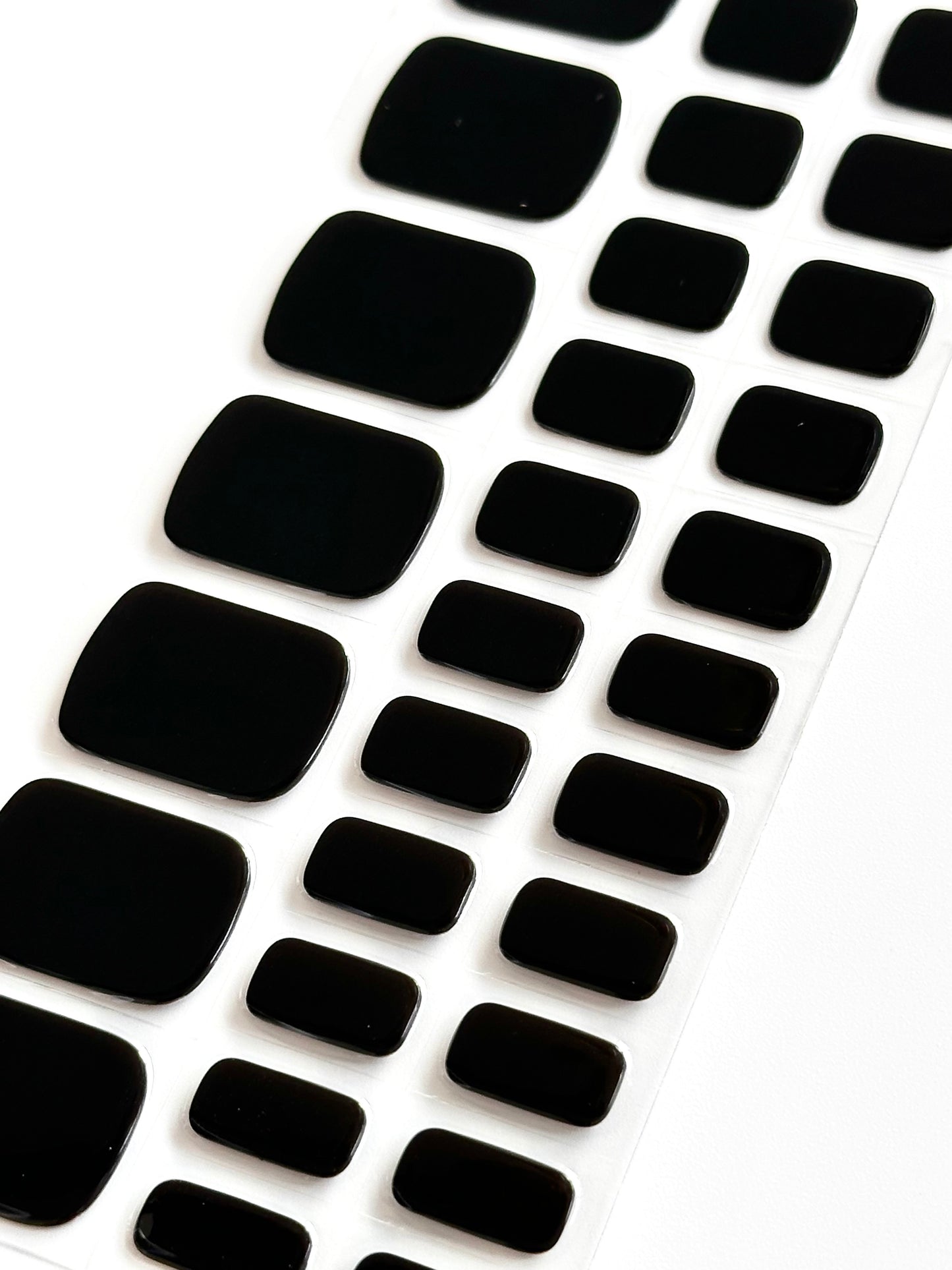 Pediküre Black Gel Nagellackaufkleber