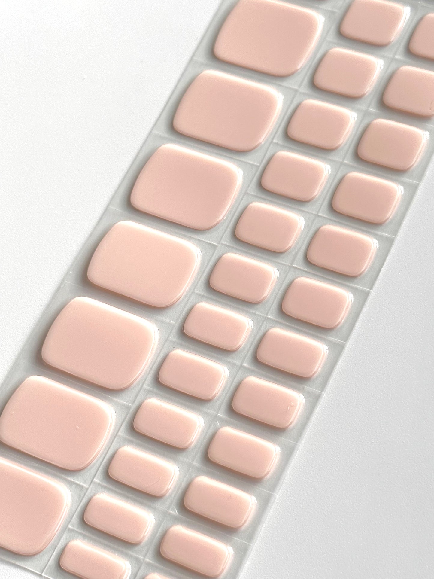 Pediküre Blassrosa Gellack-Sticker