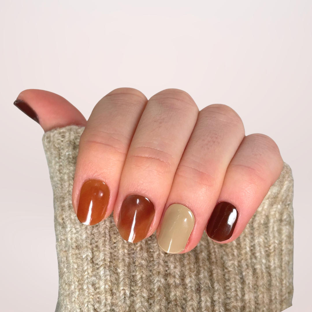 Bronze-Marmor-Gel-Nagellacksticker