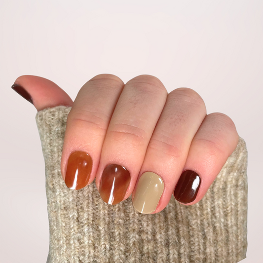 Bronze Marble Gellakstickers