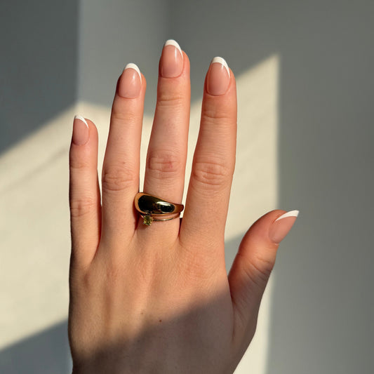 Ovale plaknagels in french manicure
